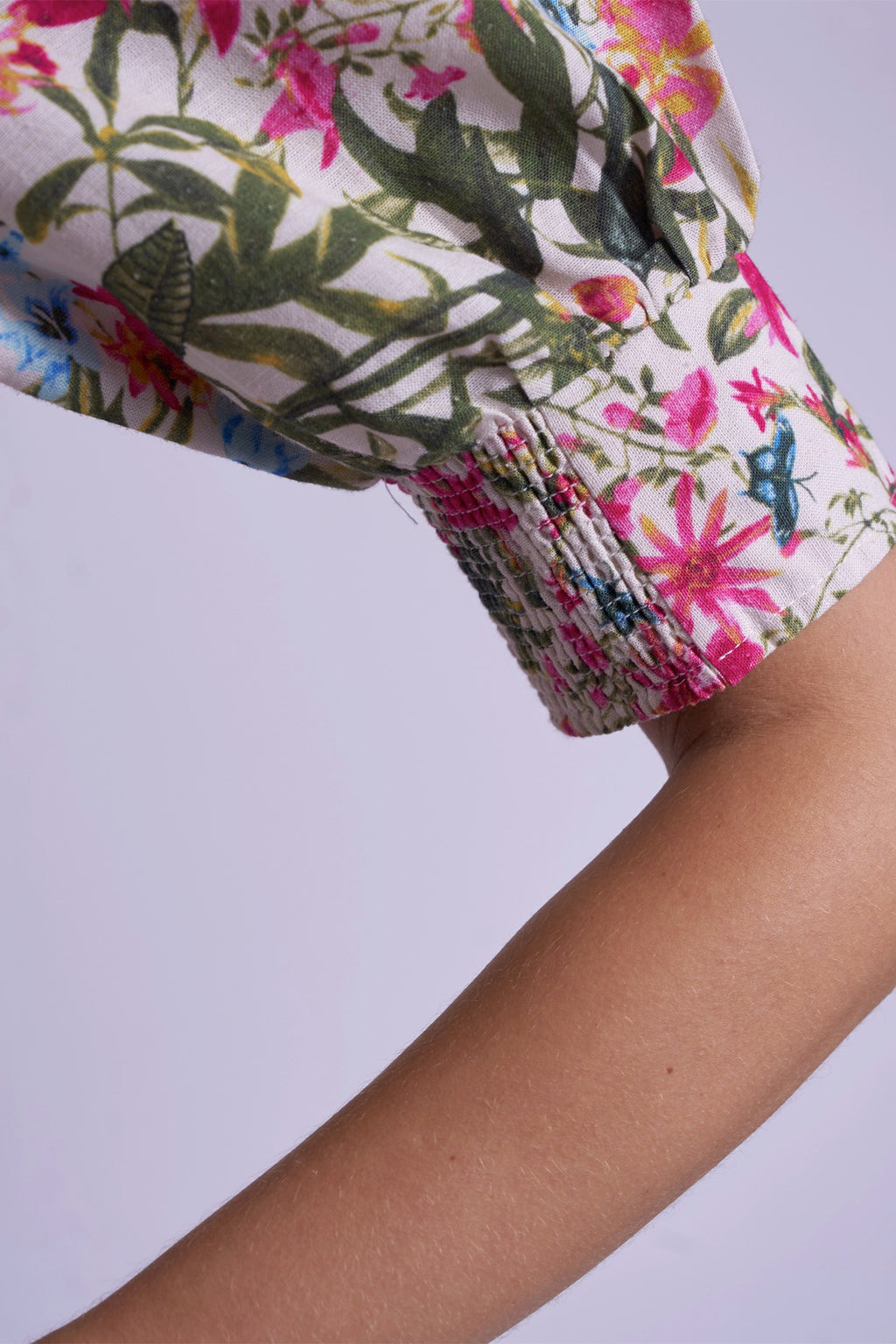 New Day Originals Sydney Botanical Print Cotton Shirt Dress