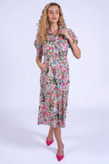 New Day Originals Sydney Botanical Print Cotton Shirt Dress