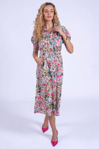 New Day Originals Sydney Botanical Print Cotton Shirt Dress