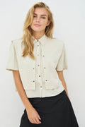 Nu Denmark Cansu Bone Beige Bolero Jacket 8732-35 112