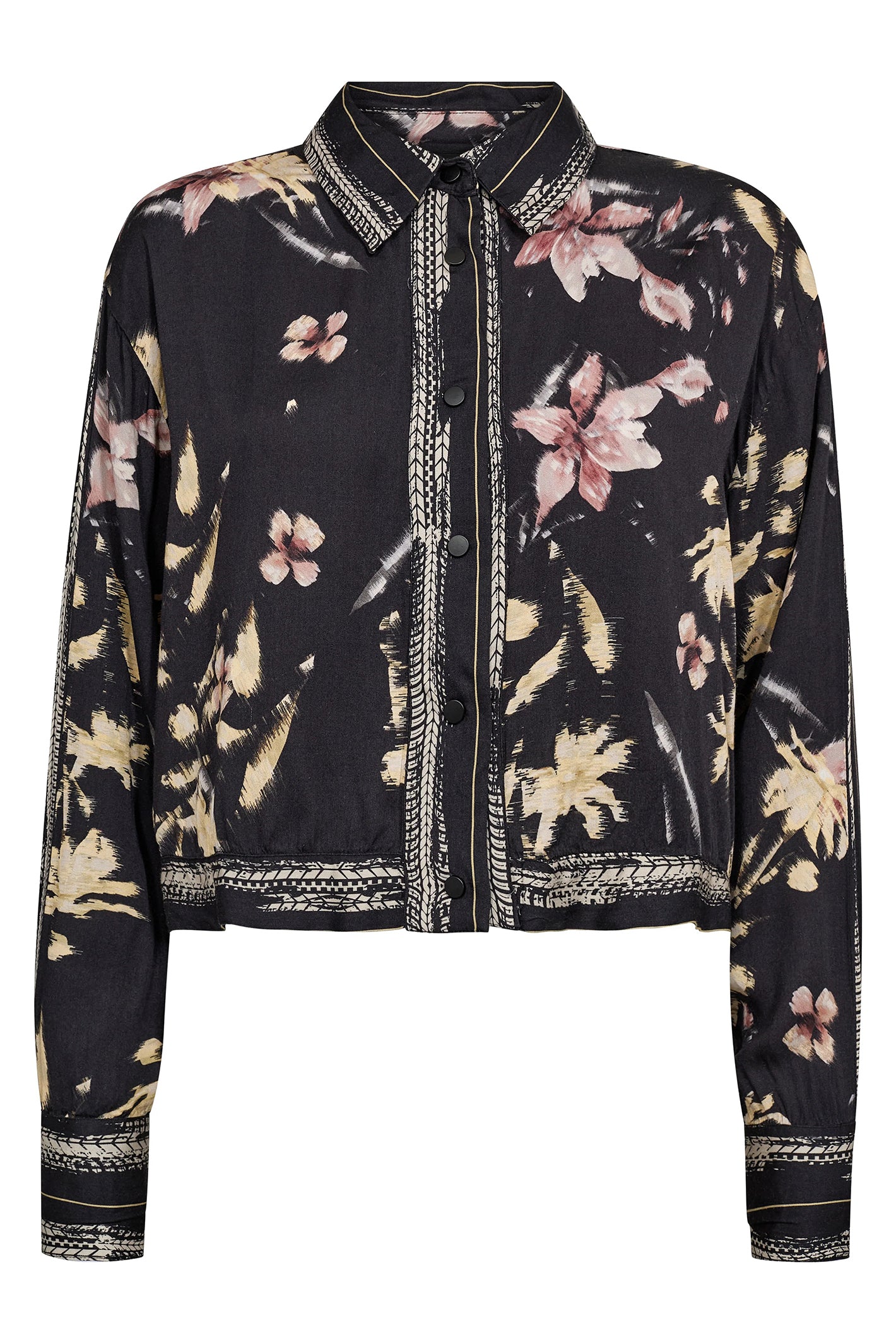 Nu Denmark Cara Black Mix Print Shirt 8746-40 000