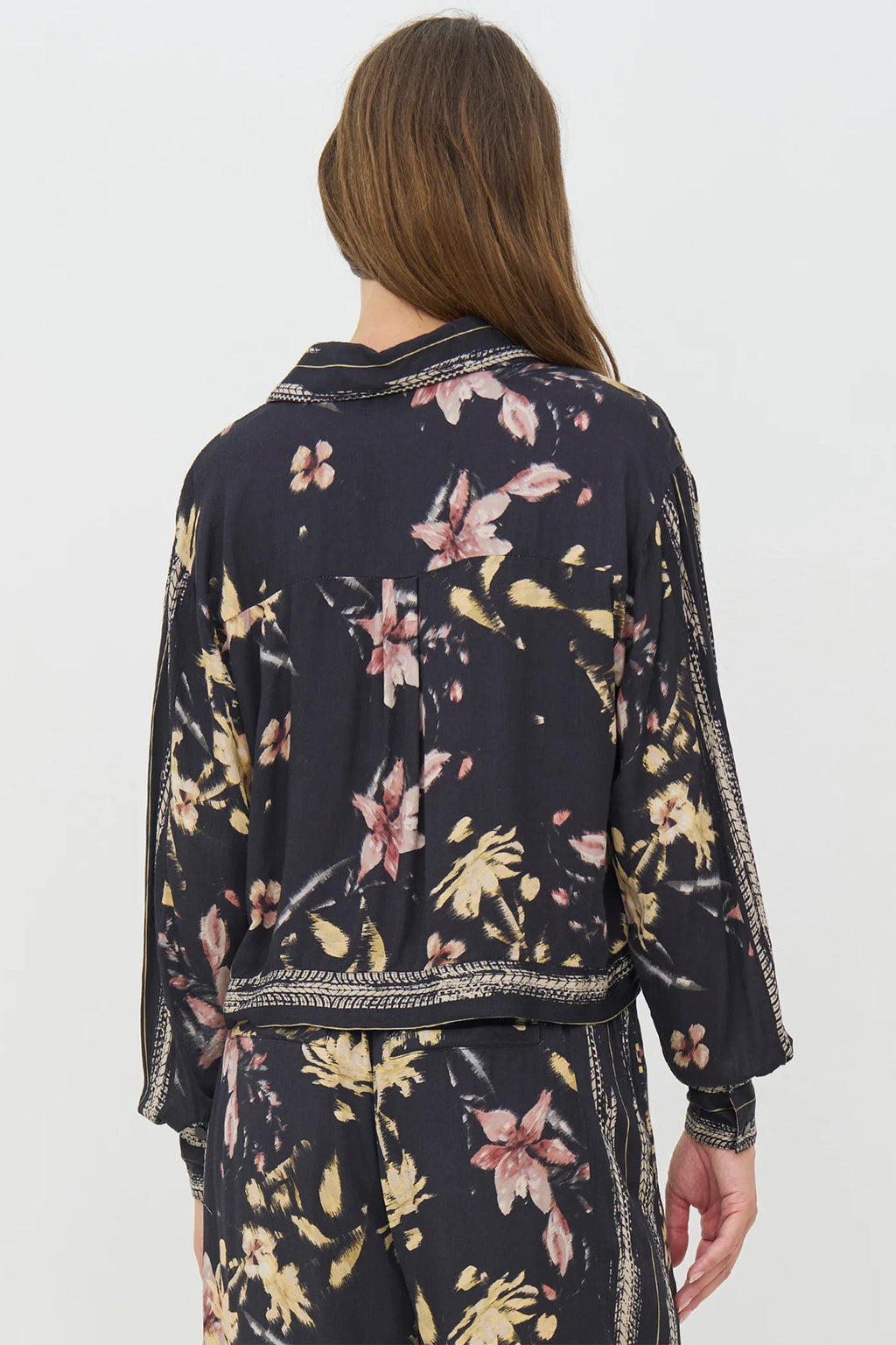 Nu Denmark Cara Black Mix Print Shirt 8746-40 000