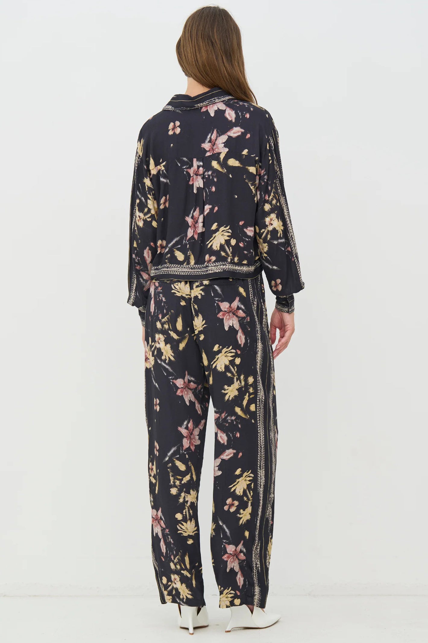 Nu Denmark Cara Black Mix Print Shirt 8746-40 000