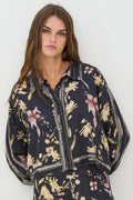 Nu Denmark Cara Black Mix Print Shirt 8746-40 000