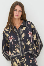 Nu Denmark Cara Black Mix Print Shirt 8746-40 000