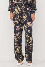 Nu Denmark Cara Black Mix Print Trousers 8746-10 000
