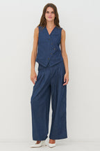 Nu Denmark Carlene Denim Blue Trousers 8727-10 481