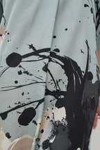 Nu Denmark Cilje Blue Mint Mix Print Tunic Dress 01-26 303