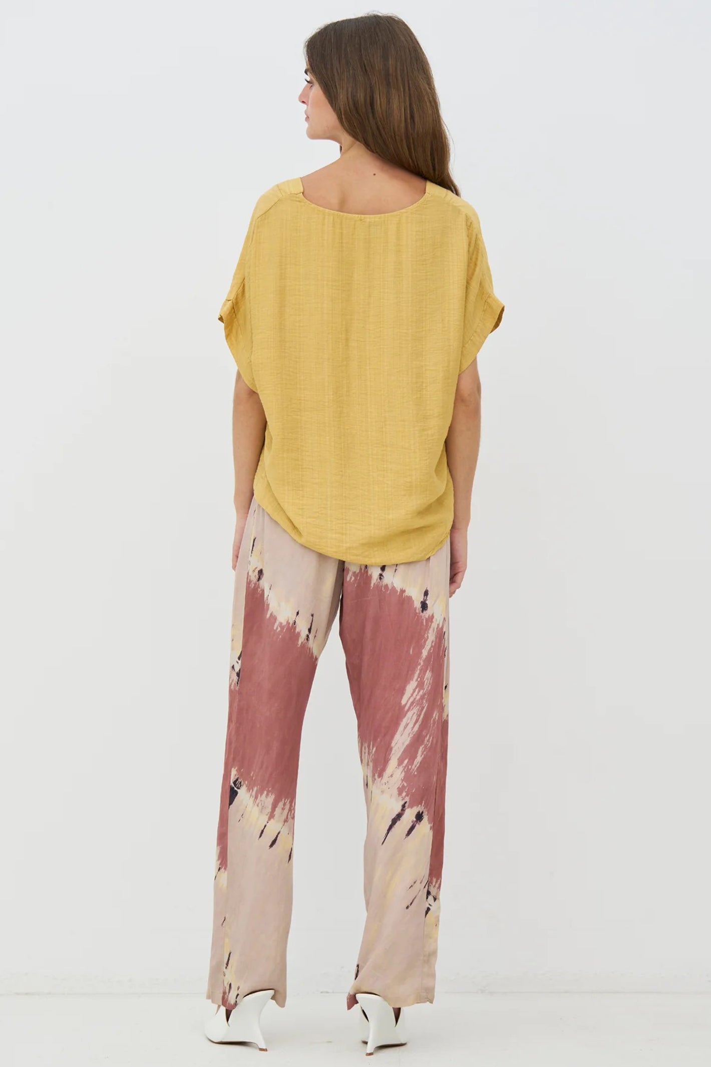 Nu Denmark Cinda Honey Gold Short Sleeve Blouse 06-40 684