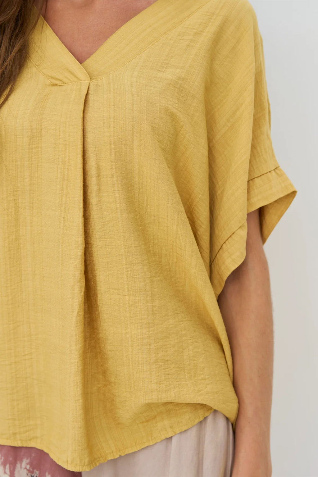 Nu Denmark Cinda Honey Gold Short Sleeve Blouse 06-40 684
