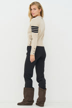 Nu Denmark Crista Seasand Mix Beige Cardigan 8749-65 125