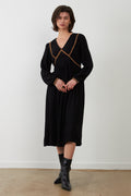 Orfeo Paris Gina Black Dress DS1884, front view