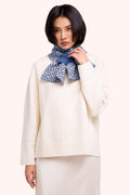 Powder Agatha Denim Mix Blue Scarf AGA2, worn view