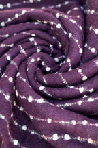 Powder Dakota Damson Purple Scarf DAK6, fabric detail