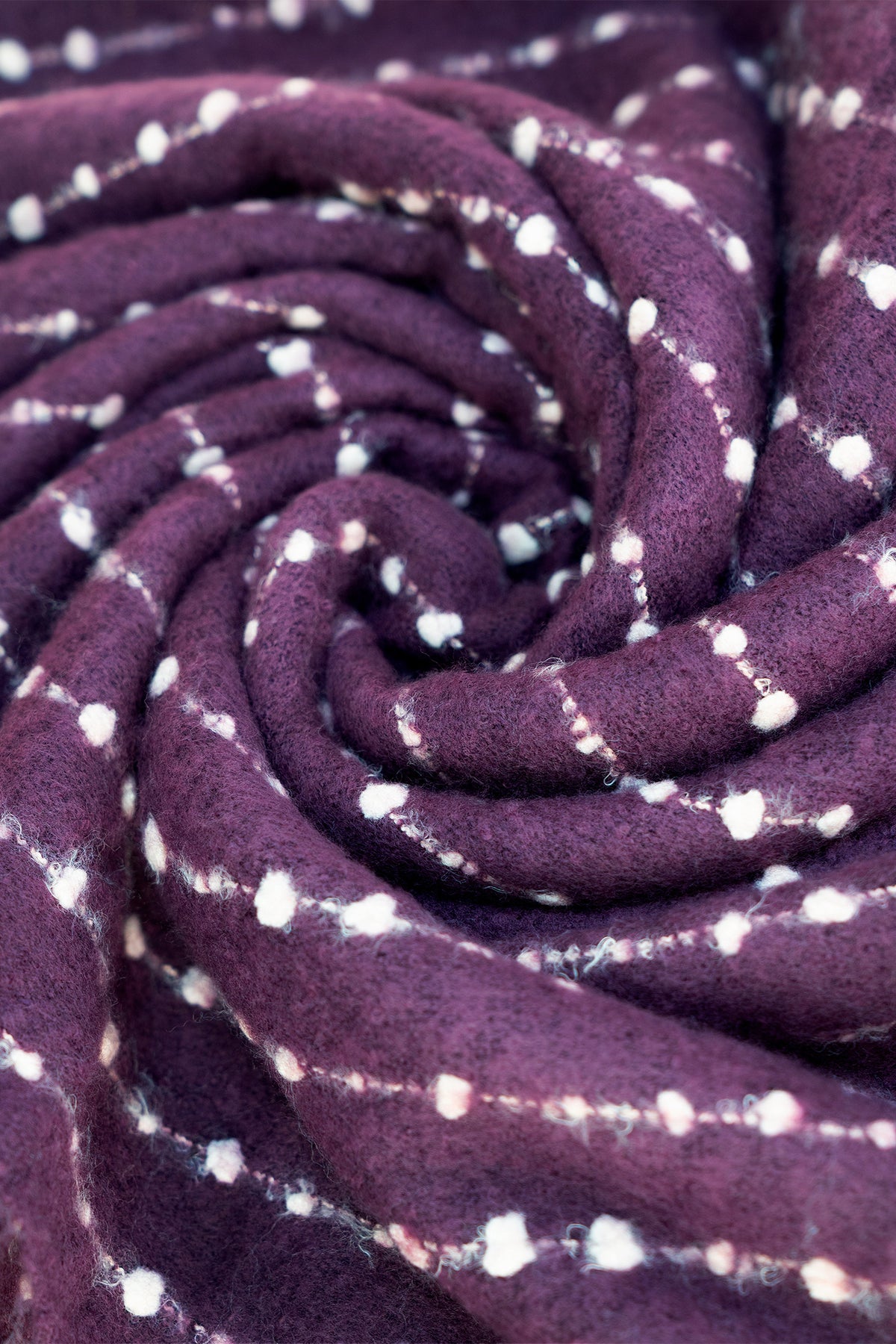 Powder Dakota Damson Purple Scarf DAK6, fabric detail
