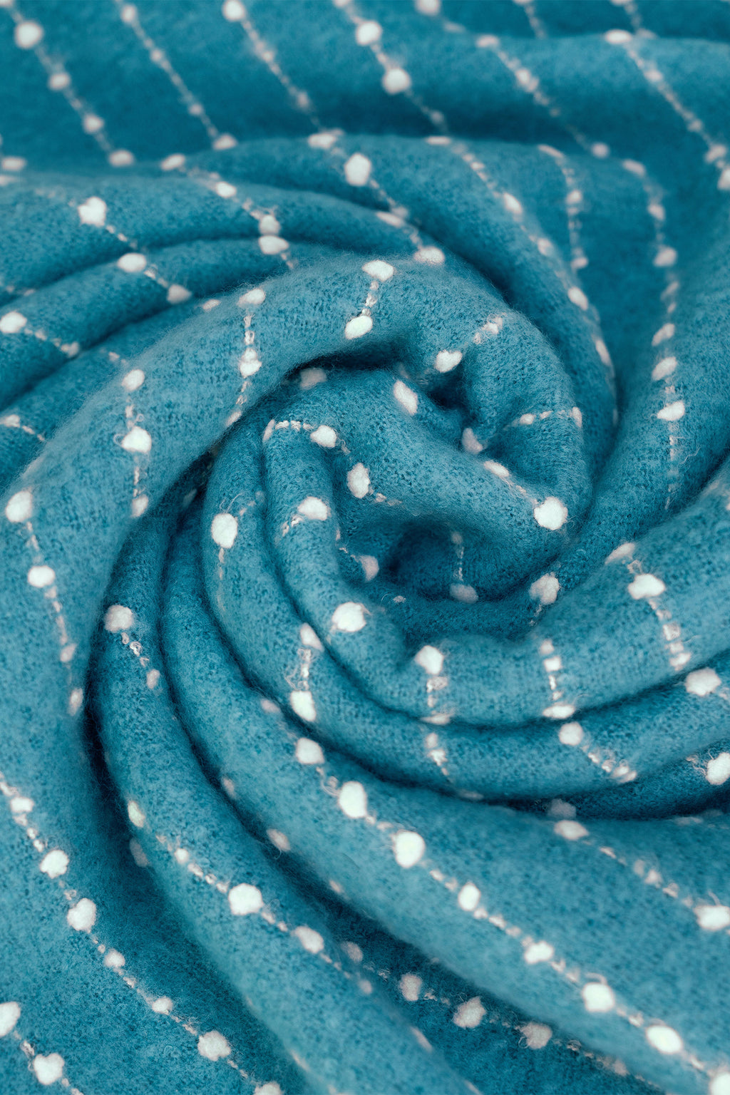 Powder Dakota Teal Blue Scarf DAK8, fabric detail