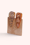 Powder Deco Beads Multicolour Hairclips JEW51, front view