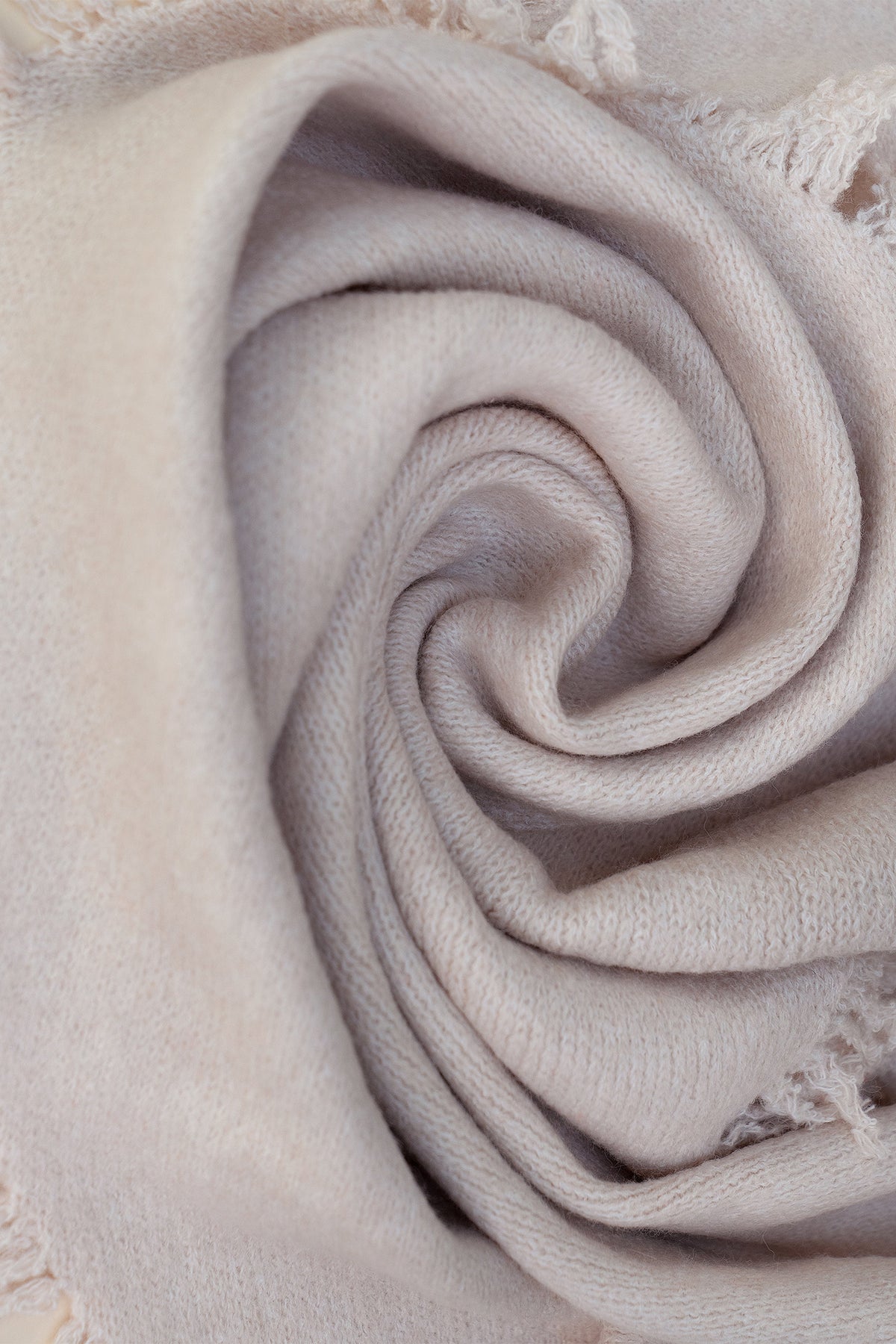 Powder Emily Cream Beige Scarf EMI5, fabric detail