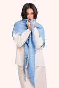 Powder Emily Denim Blue Scarf EMI6, worn view