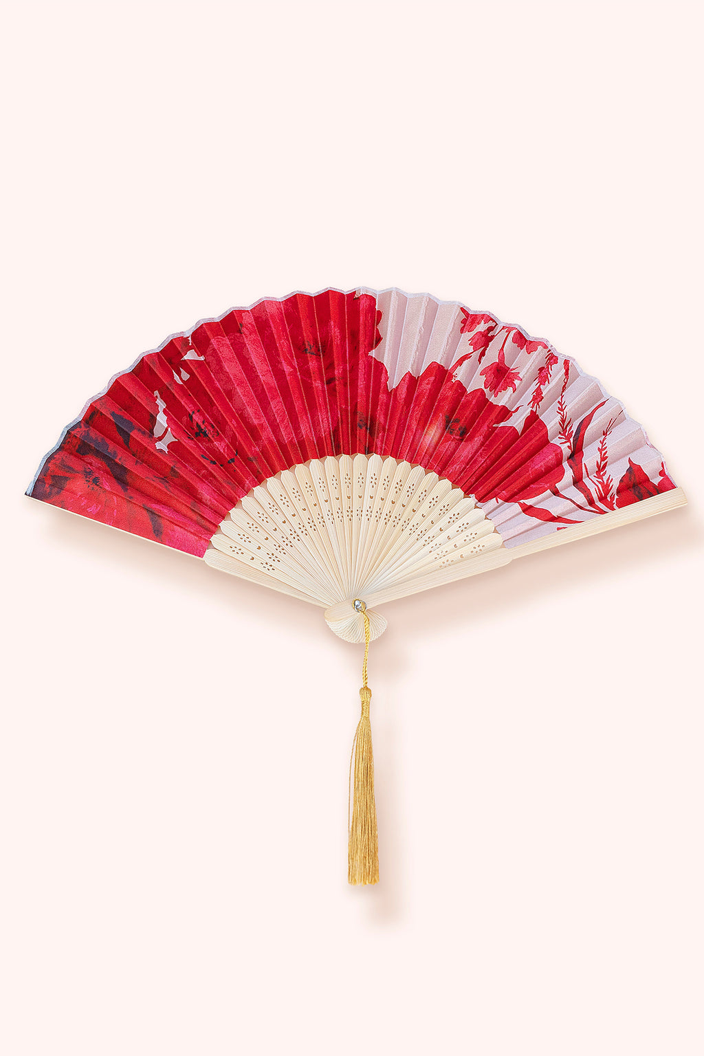 Powder FAN28 Rouge Blooms Fan