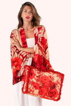 Powder FBT7 Rouge Blooms Fringe Box Bag