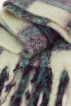 Powder Flora Damson Mix Multicolour Scarf FLO18, fabric detail