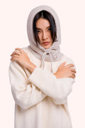 Powder Helga Cream Beige Snood HEL8, worn view