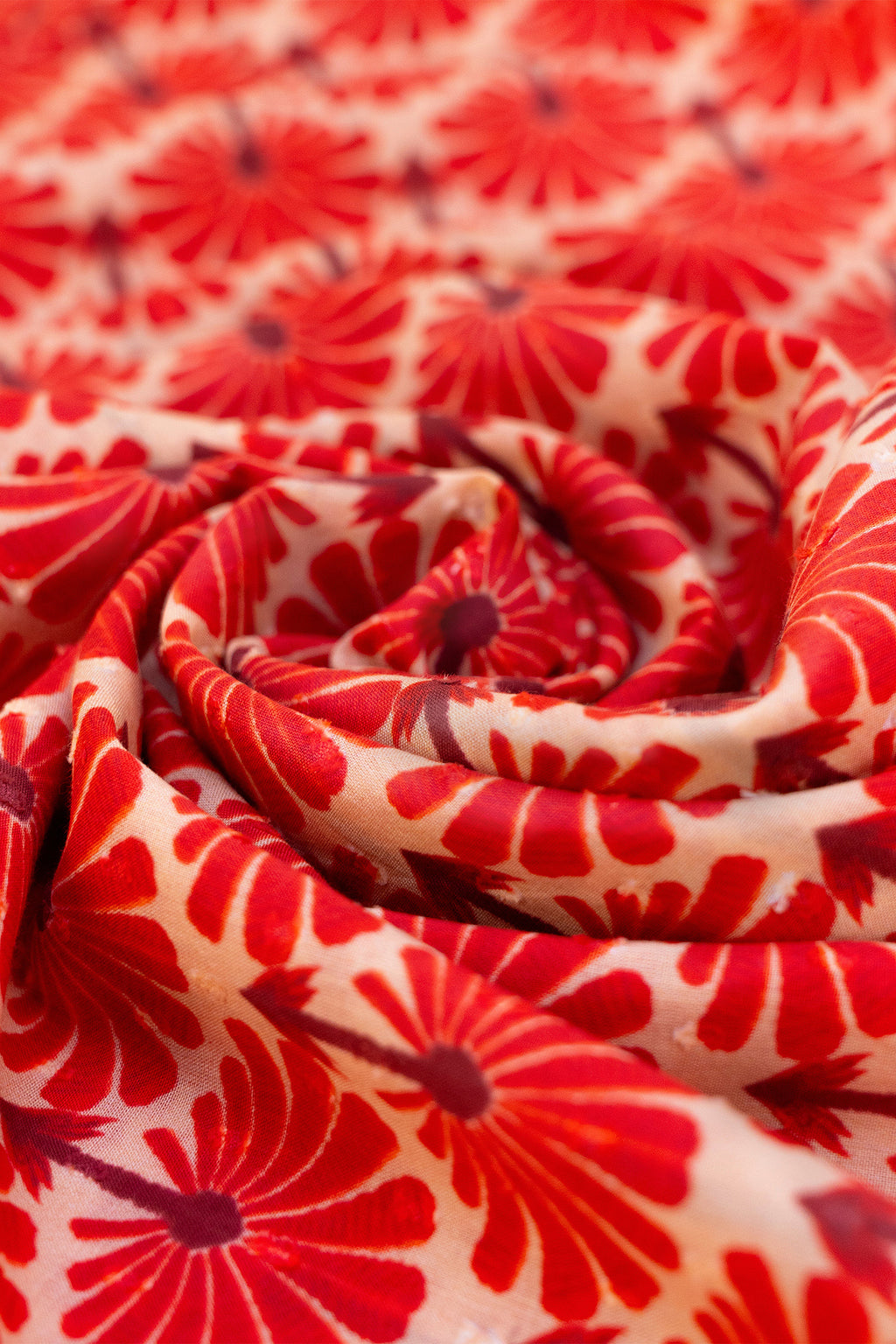 Powder INF1 Rouge Palms Cotton Infinity Scarf