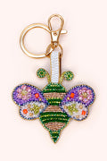 Powder KEY22 Brilliant Bumblebee Beaded Keyring