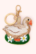Powder KEY23 Garden Goose Beaded Keyring