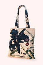 Powder Midnight Orchid Multicolour Velvet Tote TOT29, front view