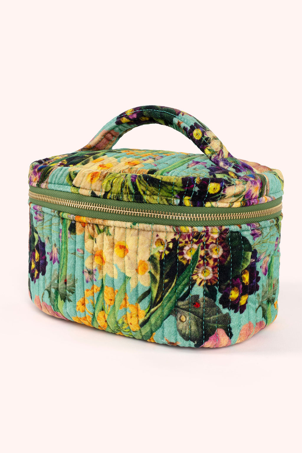Powder QVC1 Quilted Velvet Vanity Case