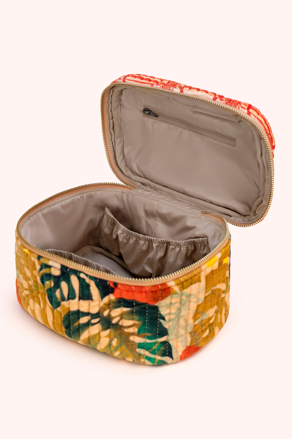 Powder QVC2 Quilted Velvet Vanity Case