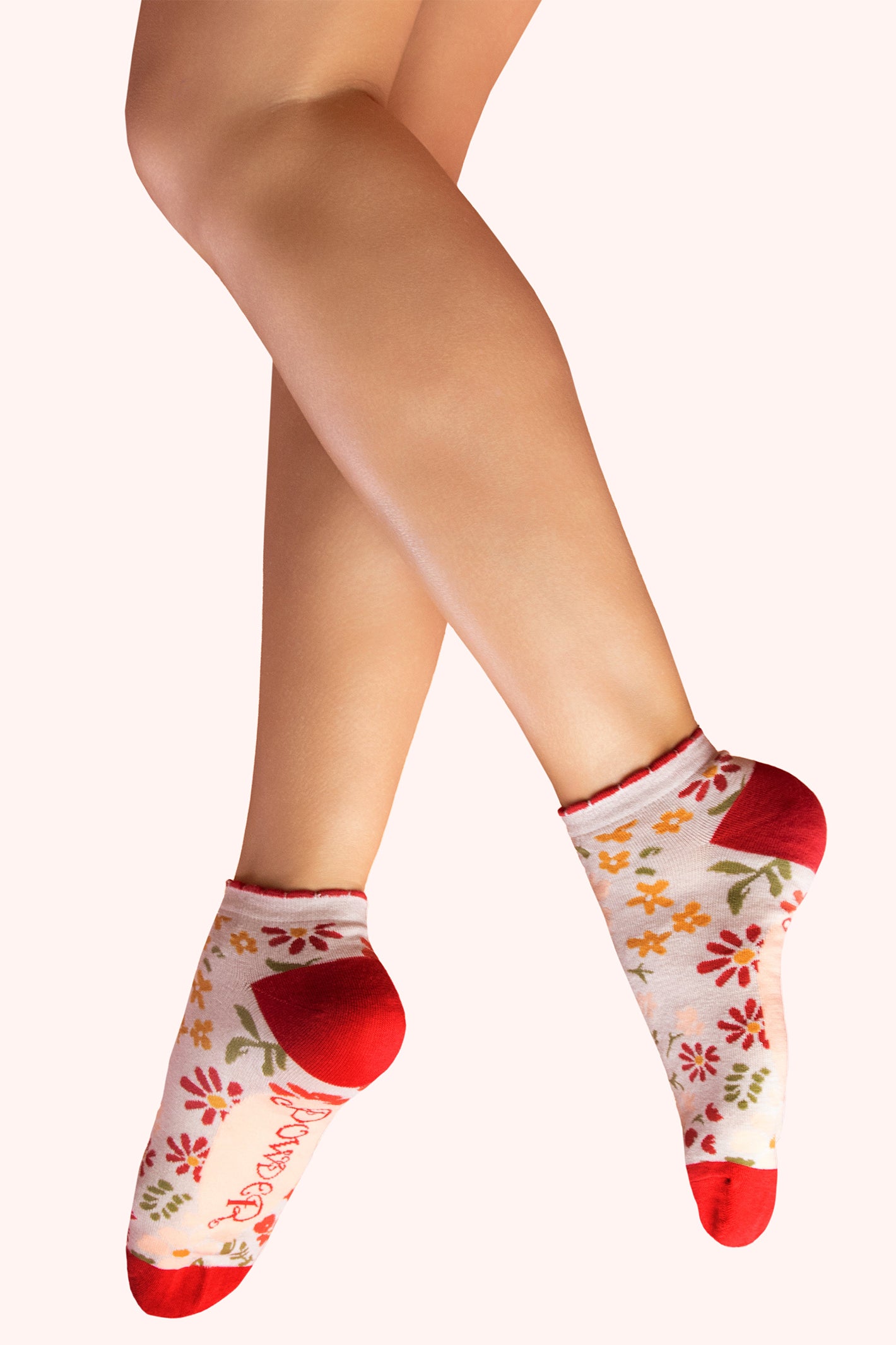 Powder SOC776 Wild Flowers Trainer Socks