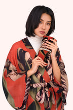 Powder Tulip Multicolour Jewellery Roll JRO9, worn view