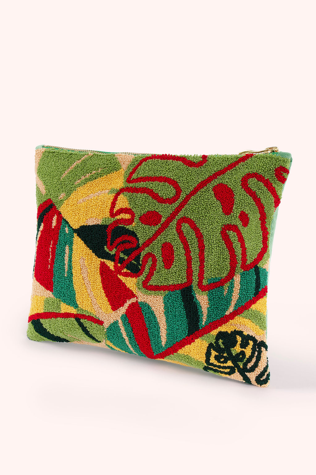 Powder TWP1 Exotic Print Cotton Tufted Pouch