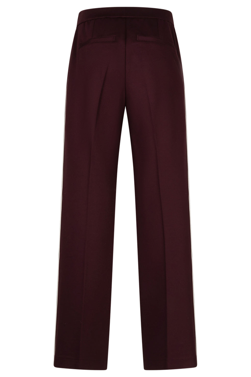 Red Button Colette burgundy punta trousers with piping at OSO Boutique