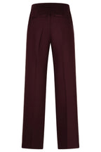 Red Button Colette burgundy punta trousers with piping at OSO Boutique