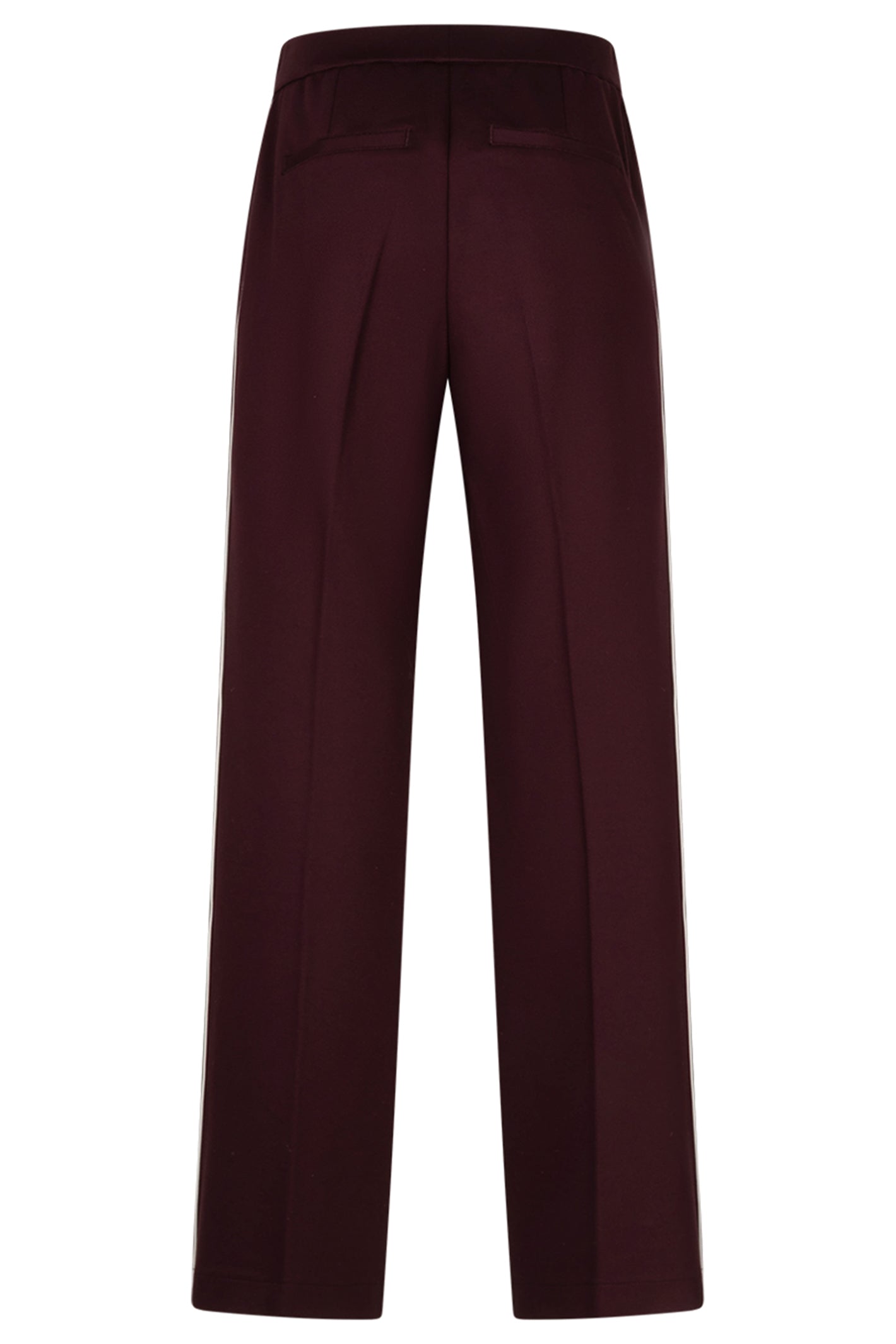 Red Button Colette burgundy punta trousers with piping at OSO Boutique