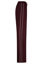 Red Button Colette burgundy punta trousers with piping at OSO Boutique