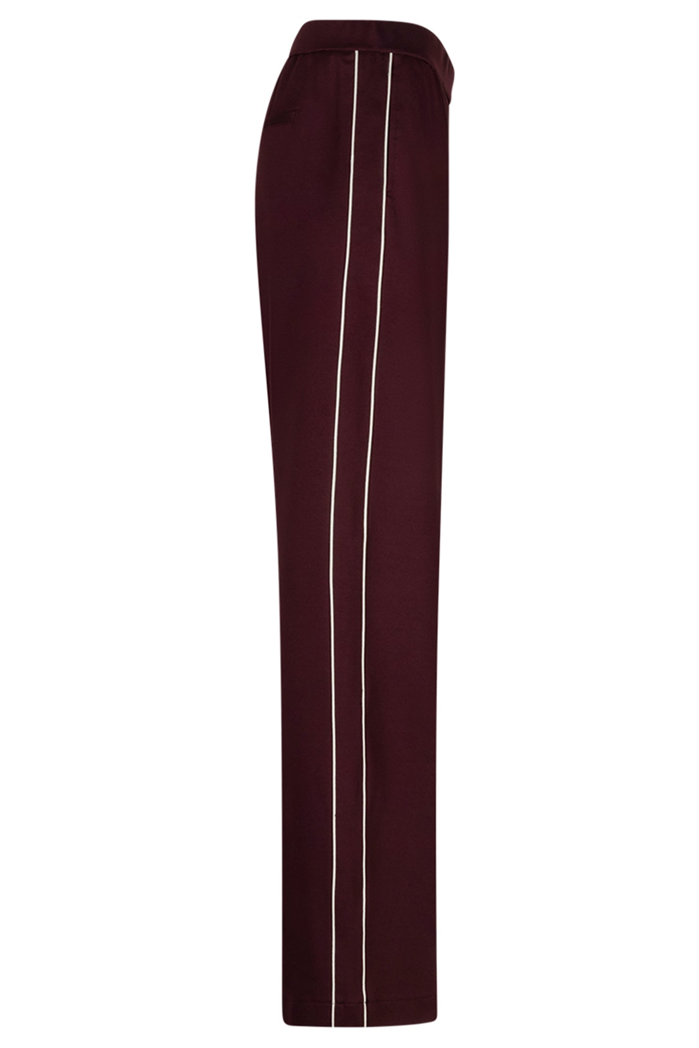 Red Button Colette burgundy punta trousers with piping at OSO Boutique