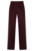 Red Button Colette burgundy punta trousers with piping at OSO Boutique