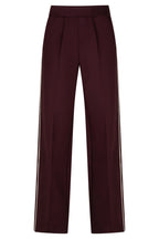 Red Button Colette burgundy punta trousers with piping at OSO Boutique