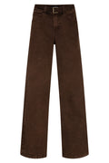Red Button Colette coffee brown belted trousers at OSO Boutique