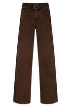 Red Button Colette coffee brown belted trousers at OSO Boutique