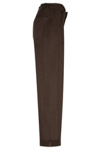 Red Button Margot mud brown fine twill trousers at OSO Boutique