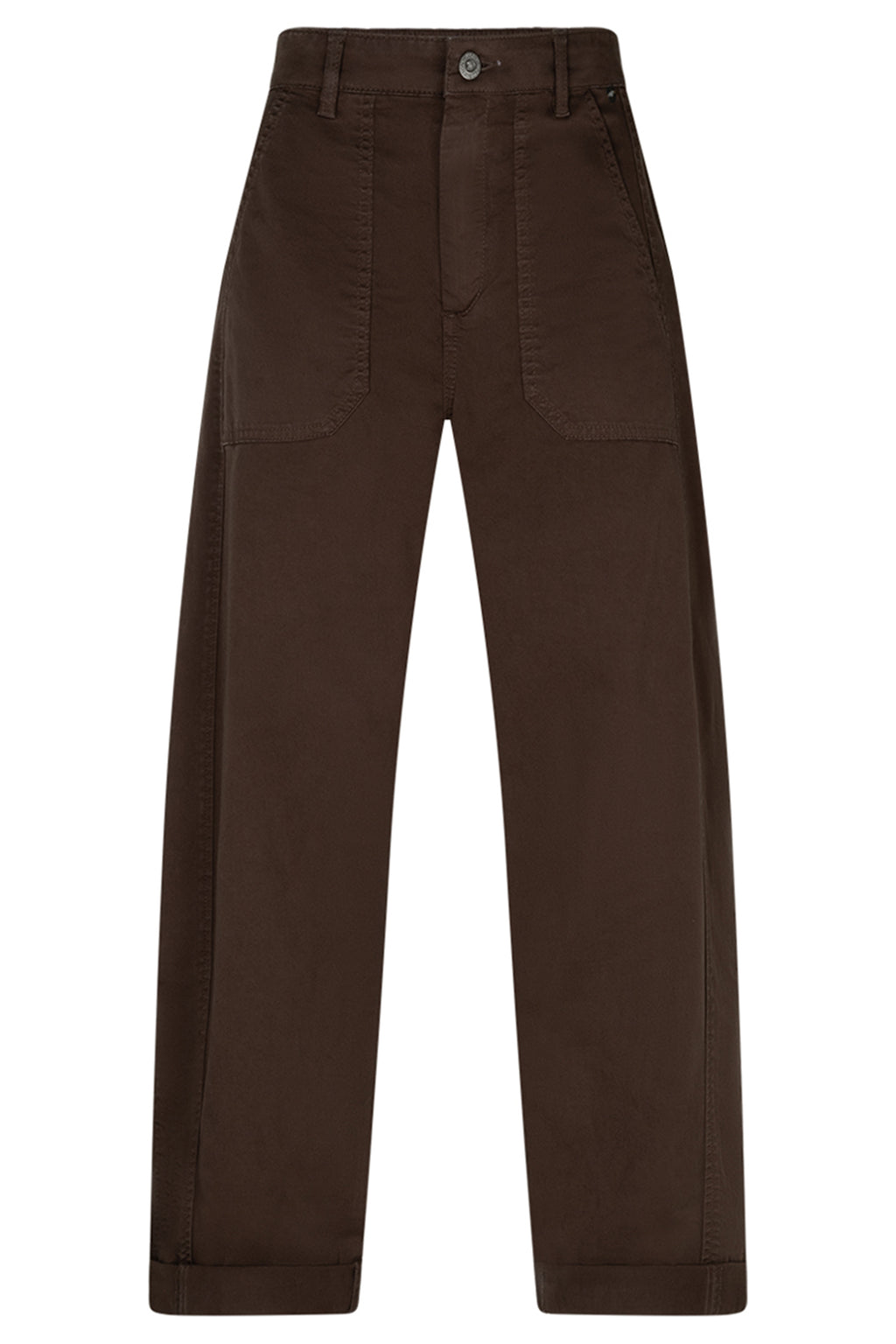 Red Button Margot mud brown fine twill trousers at OSO Boutique