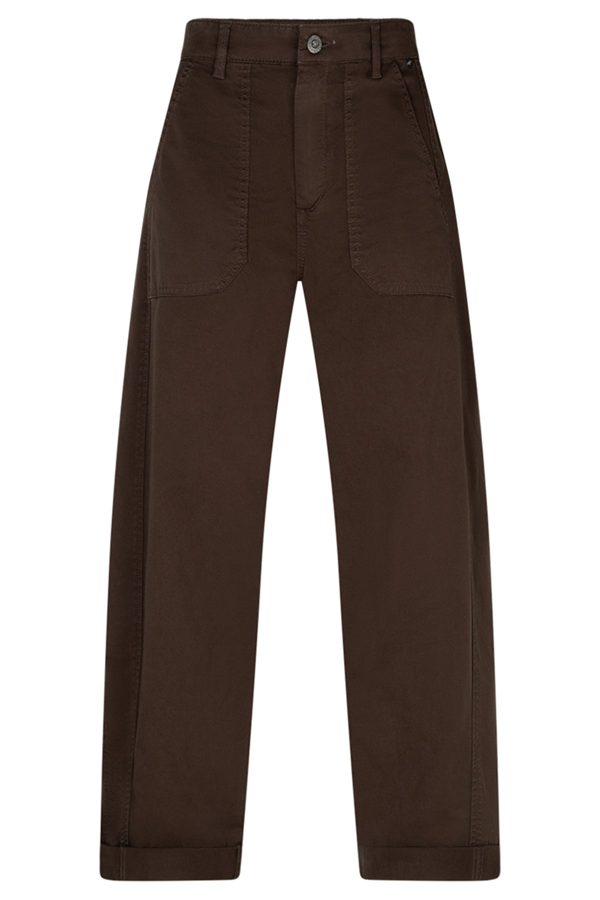 Red Button Margot mud brown fine twill trousers at OSO Boutique