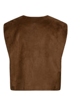 Red Button praline faux suede waistcoat at OSO Boutique