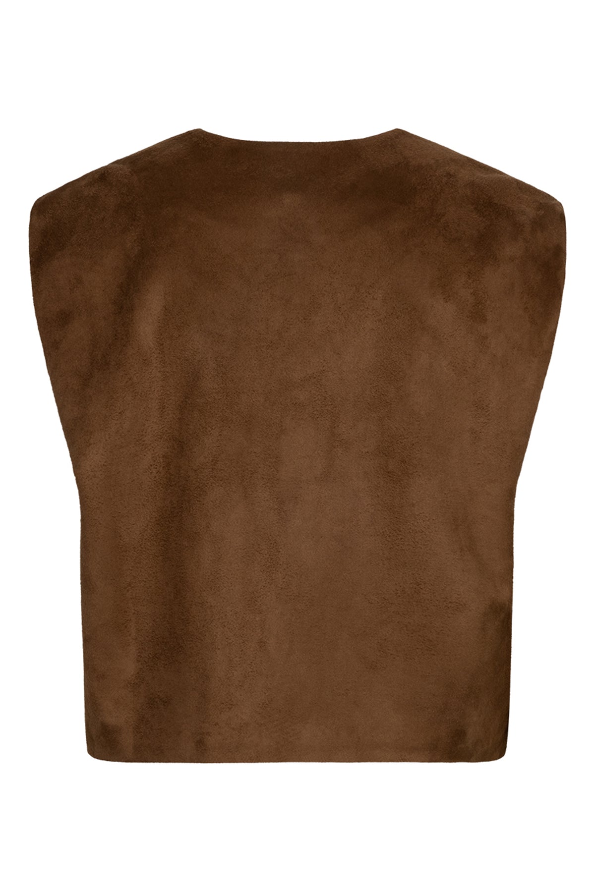 Red Button praline faux suede waistcoat at OSO Boutique